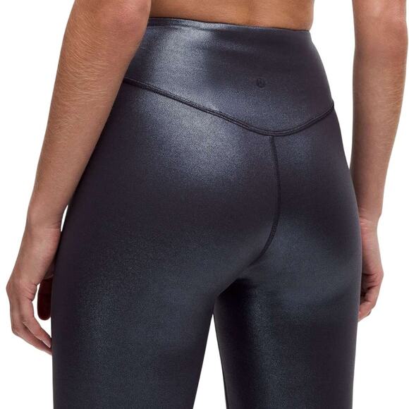 Lululemon Wunder Under SmoothCover Tight 25" Foil Radiate Black Night Size 4 NWT - Picture 3 of 12